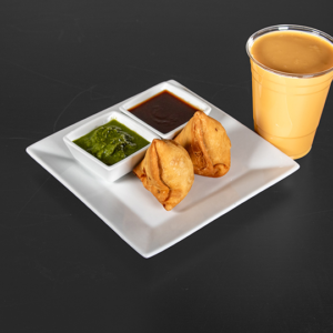Mango Lassi and Samosa -Two Count