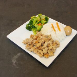 Popcorn Chicken Rice Plate